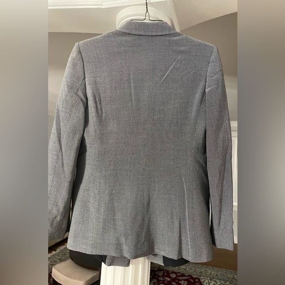 Armani Collezioni , women Wool blend single button Blazer dark gray, white dots - Picture 2 of 8